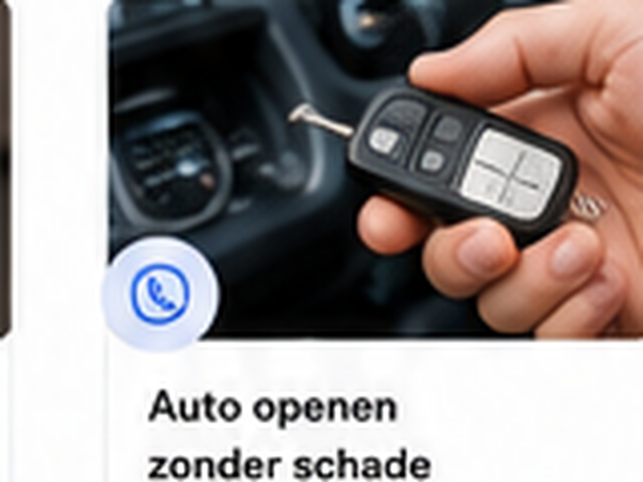 Auto openen zonder schade