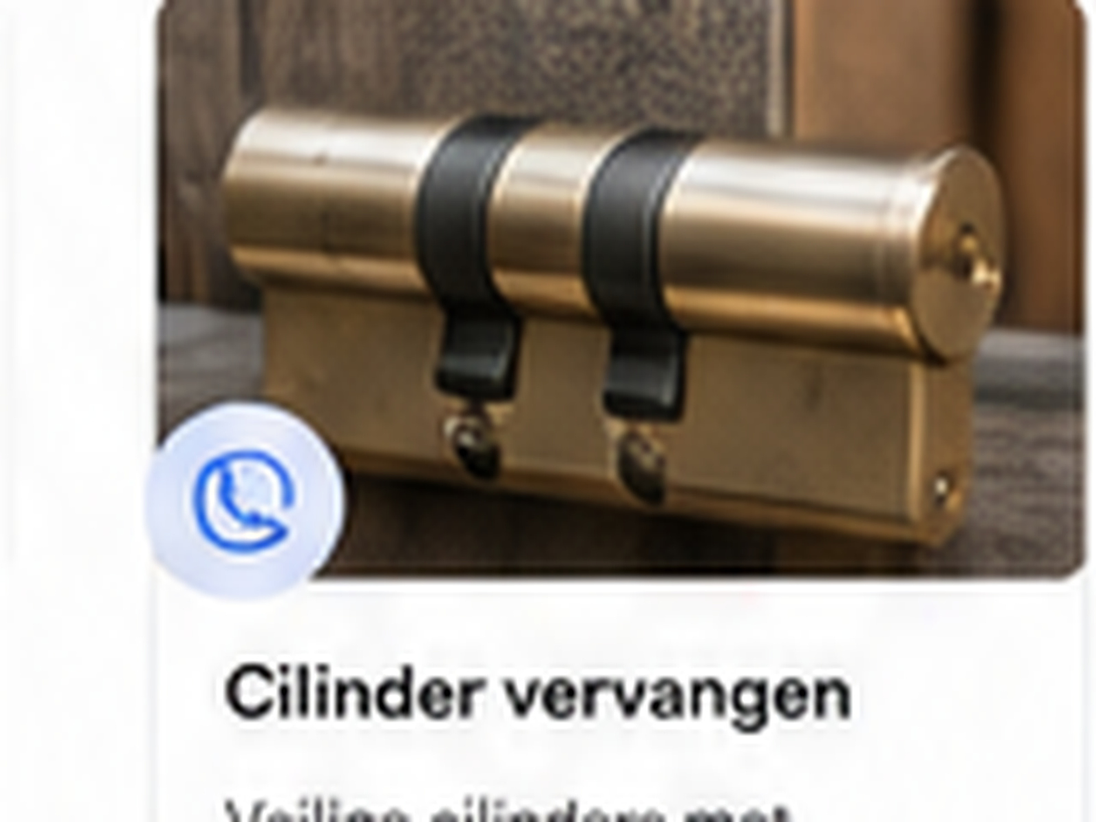 Cilinder vervangen